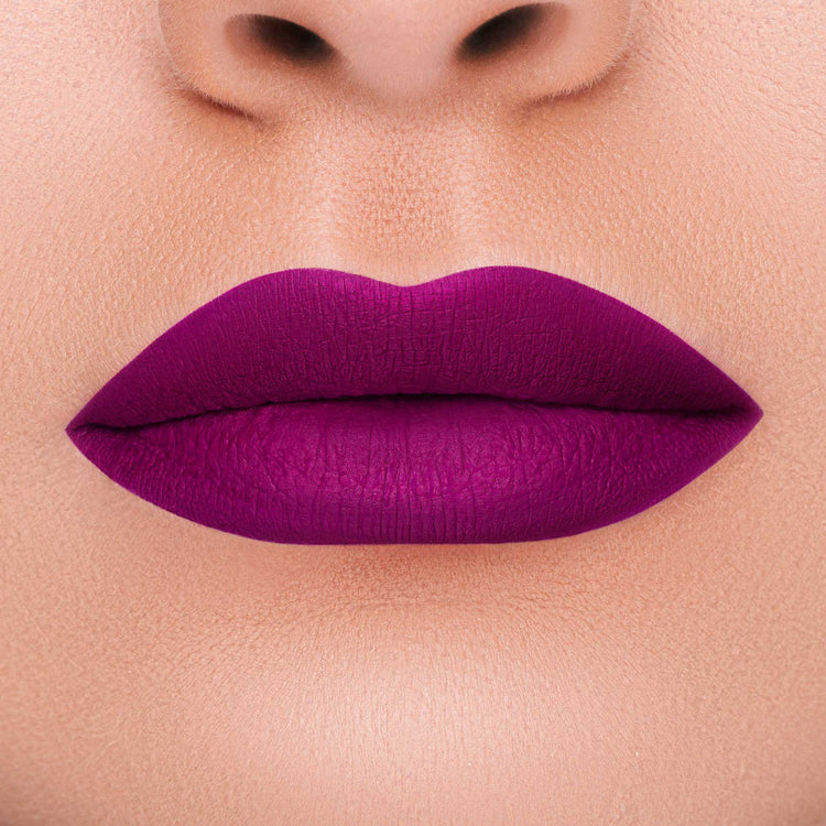 LIQUID MATT LIP DROP SK-308 PLUM: Transfer-proof, pigmented, velvet finish