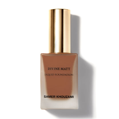 DIVINE MATT LIQUID FOUNDATION SK-50: Full Coverage, Blendable, Precise Application, Buildable Coverage, Contouring, Shade Matching, Flawless Finish, Professional Makeup, Long-lasting, Smooth Texture, Matte Finish